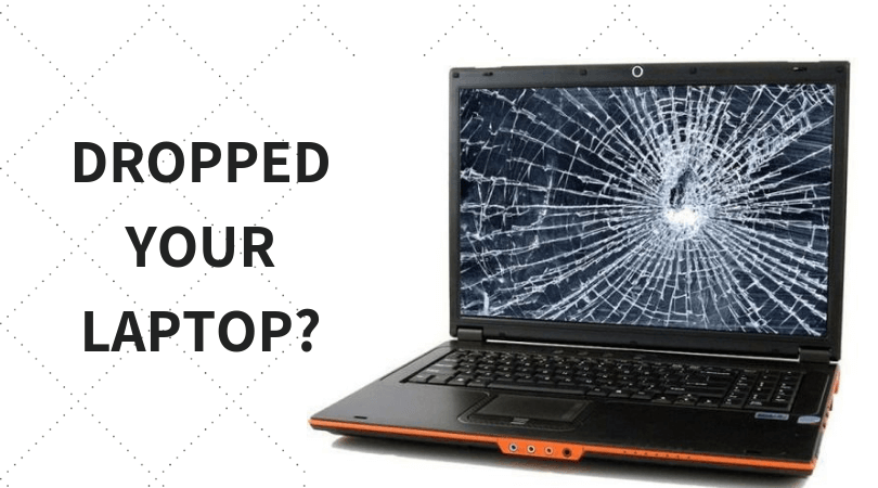 Laptop was accidentally dropped and damaged in high barnet